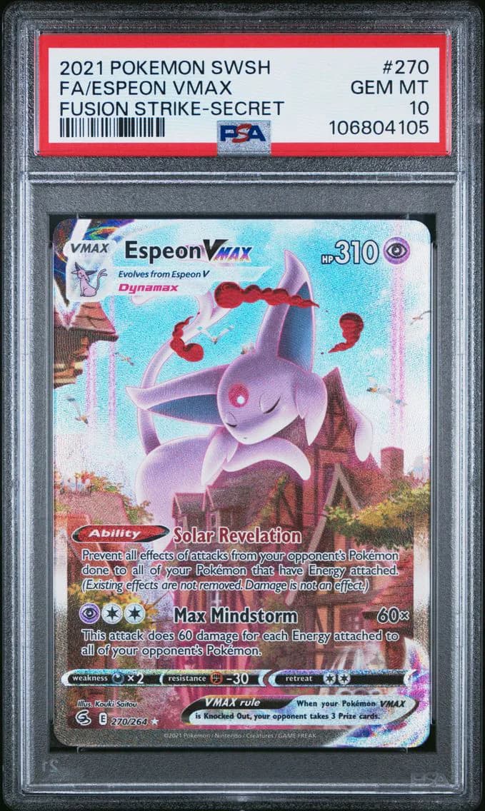 Espeon VMAX Full Art graded collectible