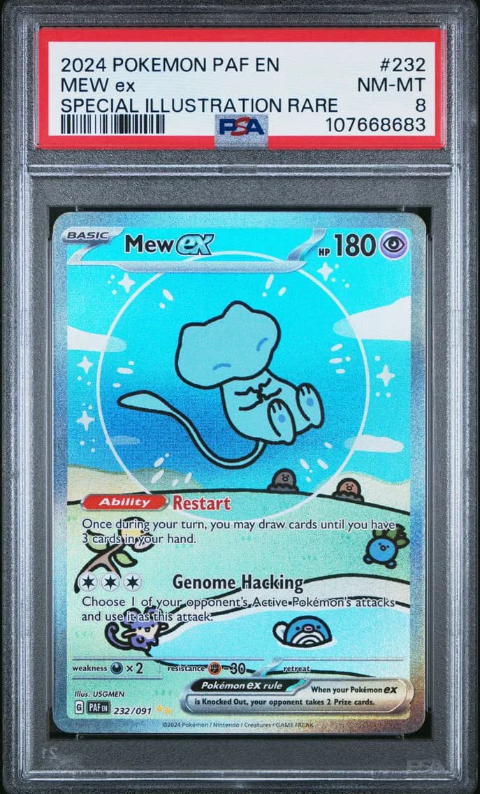 Mew ex graded collectible