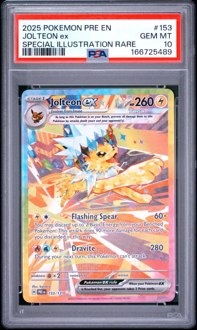 Jolteon EX graded collectible