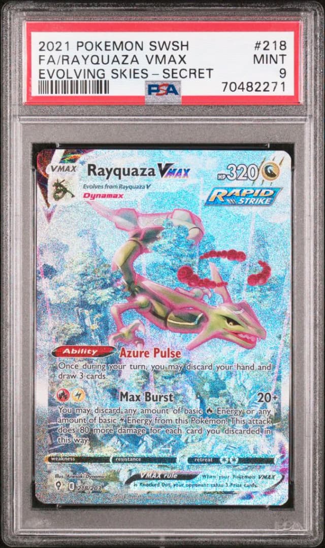 rayquaza graded collectible